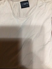 Cuts Clothing Short Sleeve Crew Neck Split Hem T-Shirt XL Free Ship