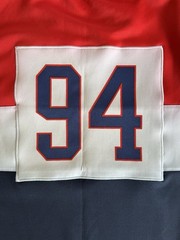 Bad Boy Entertainment Men’s Red Navy White Jersey T-Shirt Short Sleeve M