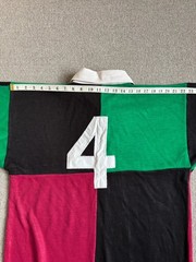 Vintage Heavyweight Rugby Shirt Harlequin Style Stitched Number Size 42” Chest