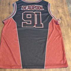 Deadpool Jersey Adult Medium 38/40 Marvel Basketball Style Tank