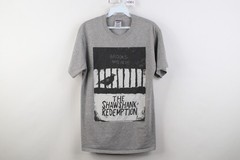 Vintage Mens Medium The Shawshank Redemption Movie Short Sleeve T-Shirt Gray