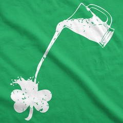 Pouring Shamrock T Shirt Funny Rainbow Drinking St Saint Patricks Day Cool Tee