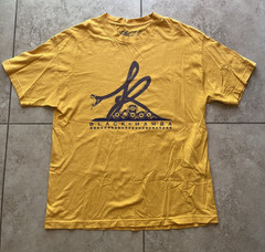 Kobe Bryant – Black Mamba – Snake and Rings – Yellow T Shirt – XL