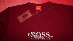 Hugo Boss T-Shirt Men’s Slim XL Burgundy Logo Graphic Cotton Tee NWT
