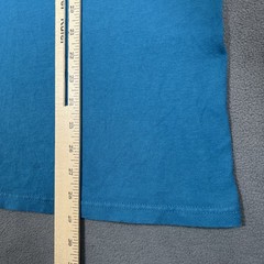 Stussy Freedom Is Power Long Sleeve T-Shirt Men’s Size S Teal Blue Graphic Tee