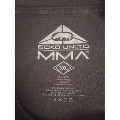 Ecko Unltd MMA Overcome Battle Tested Graphic T-Shirt Black Mens 3XL Rhino Logo