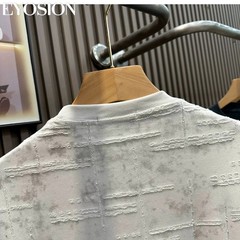 Men Distressed Tie-Dye Short Sleeve T-Shirt Textured Casual Summer Crewneck Tee