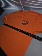 Gregs Cabana 2015 Bike Week South Carolina Large Mens Orange Graphic Logo Tshirt