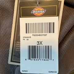 Men’s Dickies Performance Knit Shirt Gray 3XL