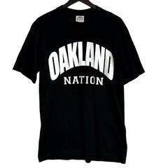 Vintage 90s Oakland Nation Raiders Black Pro Athletic – Mens L