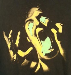 VTG Deathwish Skateboards Shirt Black Y2K Sick Guy Glow In The Dark Cotton Sz LG