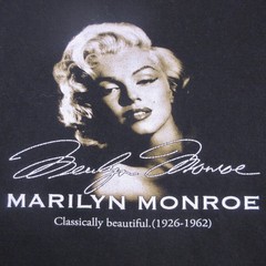 Vintage The Roxx Shirt Mens 2XL Black Marilyn Monroe Double Sided Tee 90s