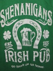 SPENCER’S SHENANIGAN’S IRISH PUB GREEN T-SHIRT ADULT MEN’S LARGE