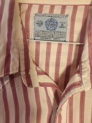 American Hero Authentic Premium Quality Red White Pearl Snap Shirt Mens XL