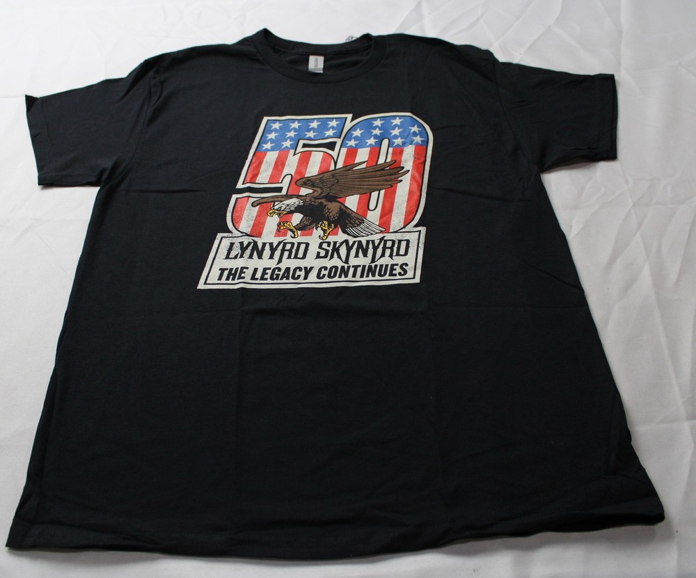 Lynyrd Skynyrd Unisex Adult’s Flying Eagle Graphic T-Shirt JL3 Black Large