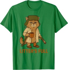 Litter’s Full Funny Cat Lovers Christmas Xmas Funny Unisex T-Shirt