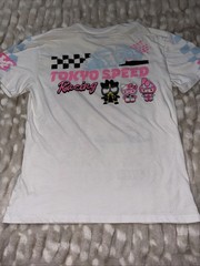 Hello Kitty x Tokyo Speed T Shirt JDM Size XXS All Over Print Graphic RACING