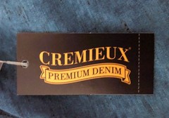 NWT MEN CREMIEUX ( XXL) LONG SLEEVE NOTCH NECK COTTTON TITAN BLUE DENIM SHIRT