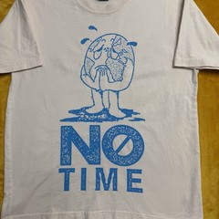 Obey No Time Earth Graphic T Shirt Mens Medium Beige Blue Streetwear Climate Tee