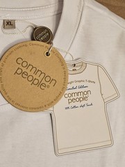 NWT Common People HOT RAMEN 100% COTTON TSHIRT XL WHITE
