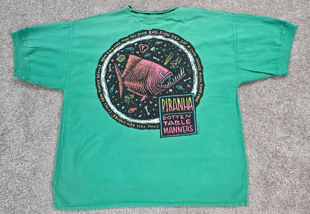 Piranha Short Sleeve UPF 30 T-Shirt Fishing Boat UV Protection