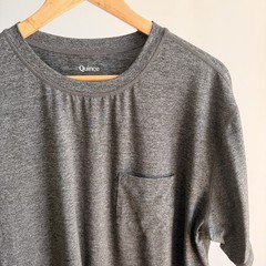 Quince Flowknit Breeze Performance Pocket Tee Charcoal Shirt Men’s Xl