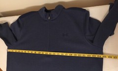 Under Armour Men Long Sleeve L/S 1345464 Blue Pullover 1/4 Zip XL Sweater