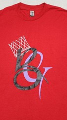 Gildan M Red Crew Neck Tee T-Shirt BG Crown Graphic Print Short Sleeves
