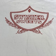 Vtg Y2K Swisher Sweets Flavored Cigars Tobacco Promo White T Shirt Men’s Size ￼M