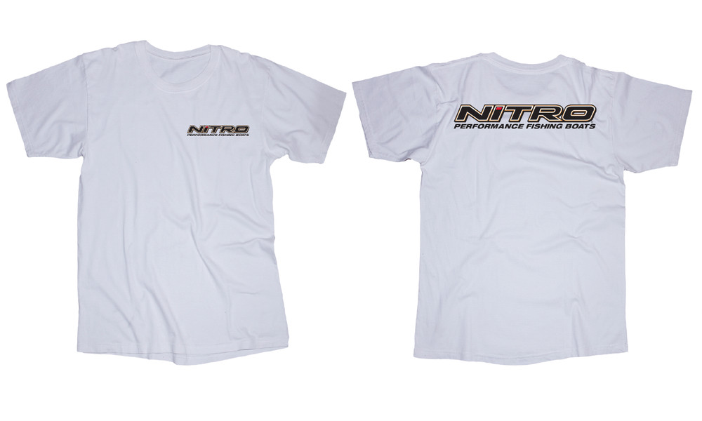 Nitro performance fishing boat logo T-shirt Bass lake