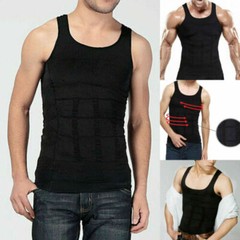 Men Slimming Body Shaper Abs Abdomen Compression Vest Workout Tank Tops Shirts