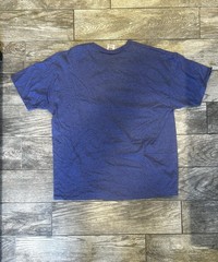 Vintage NOS 1990s Hanes Heavyweight 50/50 Blue Blank Single Stitch V T-Shirt L