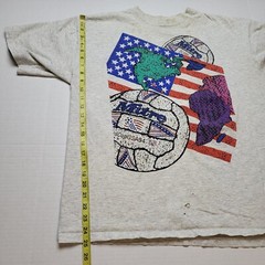 Vtg 1994 Mitre Volleyball T-Shirt Mens XL United States Flag Patriot USA 90s ¤85