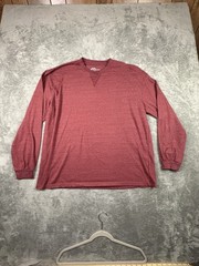 LOT OF 2 Jackson Hole Men’s 2XL Blue & Red LS Crewneck Shirts SEE DESCRIPTION