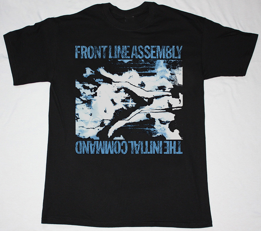 FRONT LINE ASSEMBLY THE INITIAL COMMAND T Shirt Black All Size S-5XL AL1137