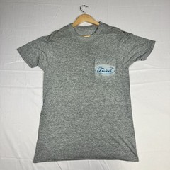 Vintage Ford Pocket Logo Double-Sided T-Shirt Gray XL single stitch