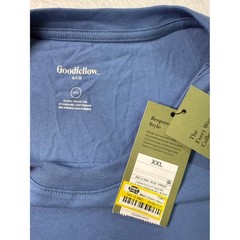 Goodfellow & Co Mens Everyday Wear Standard Fit Crew Neck T Shirt Blue XXL
