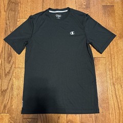Champion Men’s Vapor Crew Neck T- Shirt In Black With Logo Size Small