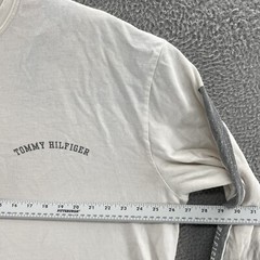VINTAGE Tommy Hilfiger T Shirt Men XXL 2XL White Spellout Logo Street Wear 00s