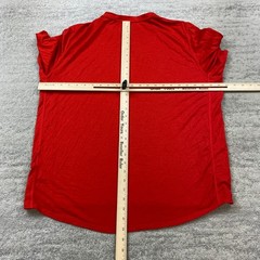 Bontrager Merino Wool Henley Shirt XL Red Gym Workout Lift Base Cycling Hike Men