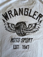 Wrangler 2XL white Moto Sport 1947 T Shirt Brand New