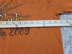 The Clarks Shirt Mens Large Orange Halloween Pittsburgh Rock Band Tour Music