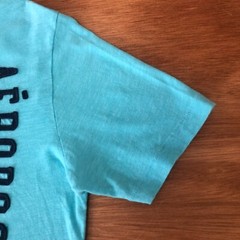 NEW Aeropostale California T-Shirt Sz S NWT V-Neck Turquoise Applique Embr.