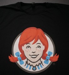 Wendys X Spongebob Shirt Mens Large Black Krabby Patty Square Pants Collab Tee
