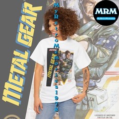 NEW Metal Gear NES Nintendo Box Art Design Black or White T-Shirt S-5XL Free S&H