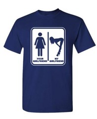YOUR GIRLFRIEND vs MY GIRLFRIEND – Unisex Cotton T-Shirt Tee Shirt
