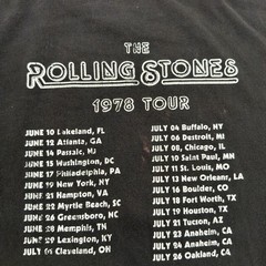 The Rolling Stones T-shirt Men M Black Graphic Print Logo .#46854