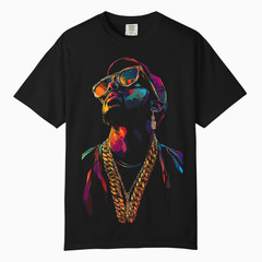 Urban Neon Hip Hop Art Men’s Tee, Comfort Colors T Shirt, Unisex Streetwear Tee