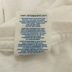 Delta Apparel Shirt sz L White Saving the Elephants 10K Charity Event Activist