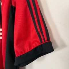Vintage 90s AC Milan Italy Adidas Soccer Football Jersey Black Red Striped Large